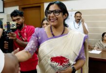 മായ രാഹുല് പാല നഗരസഭാ ചെയര്പേഴ്സണ്